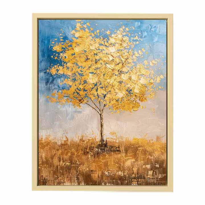 Gold Tree Painting Framed Print