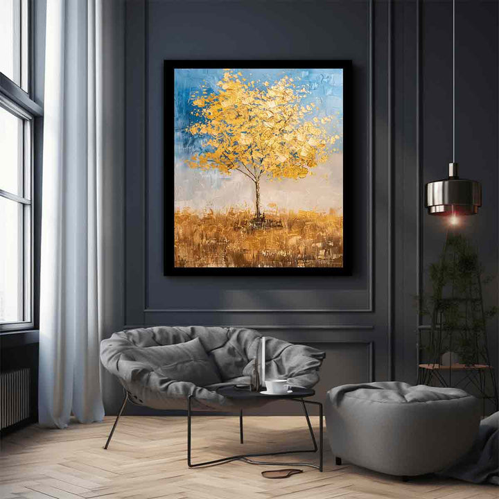 Gold Tree Painting 