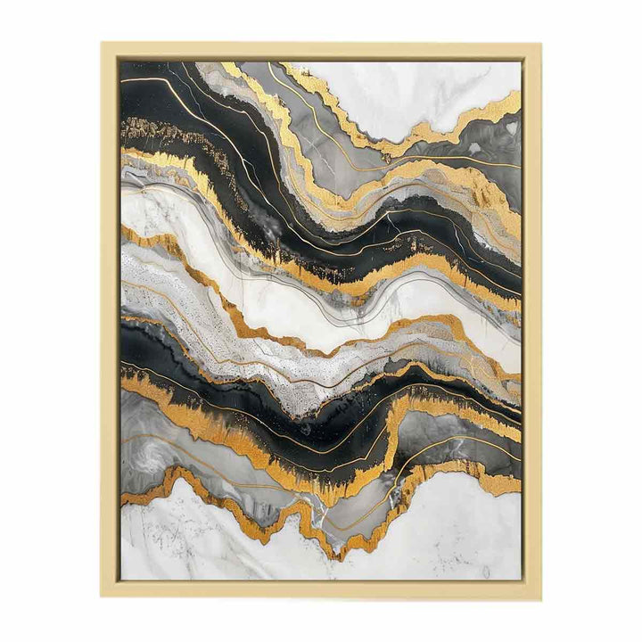 Black Gold Framed Print