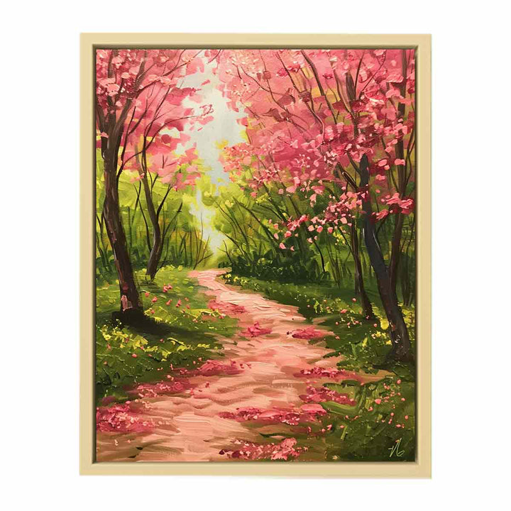 Spring Pathway Framed Print