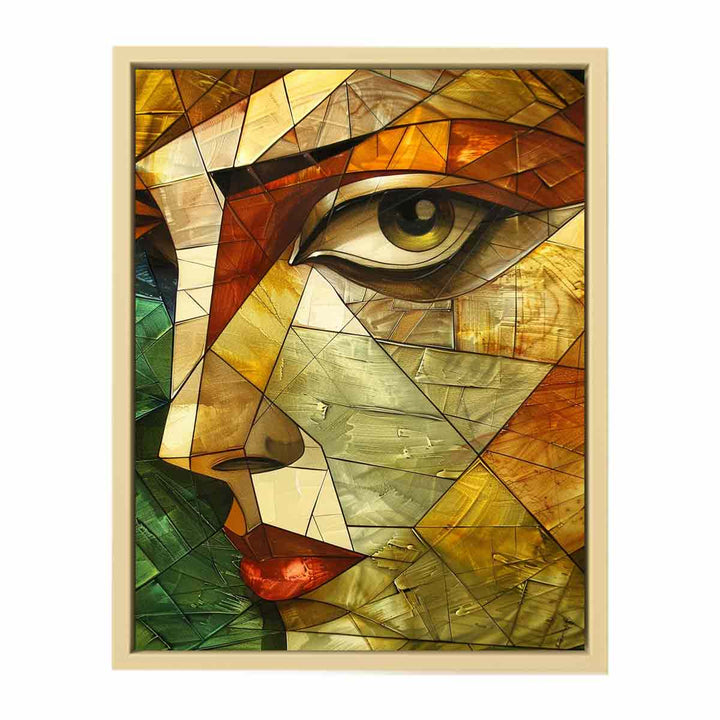 Face Framed Print