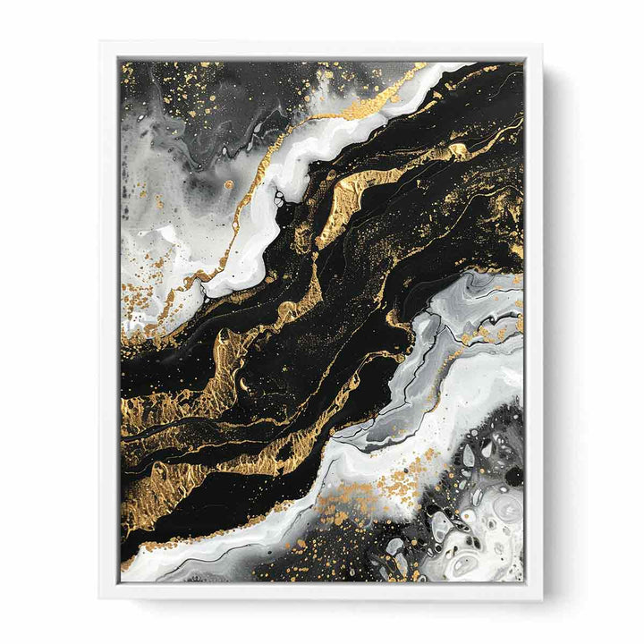 Black Gold Art is  Canvas Print