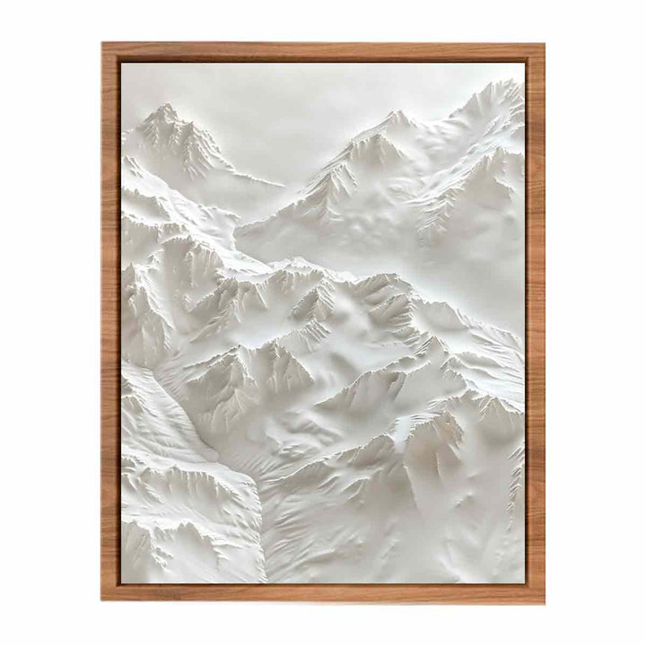 Textured Snow Mountian Painting