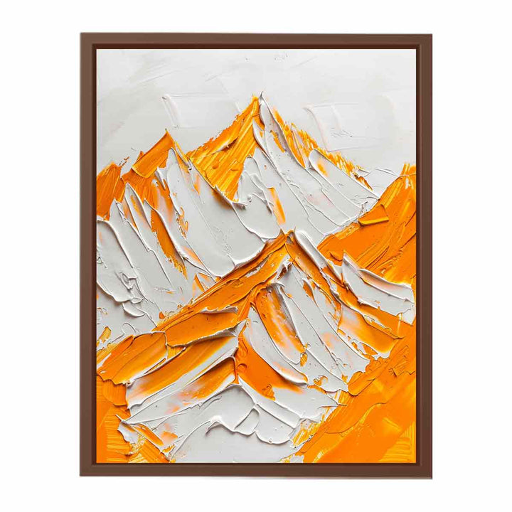  Snow Mountian Painting  Art Print