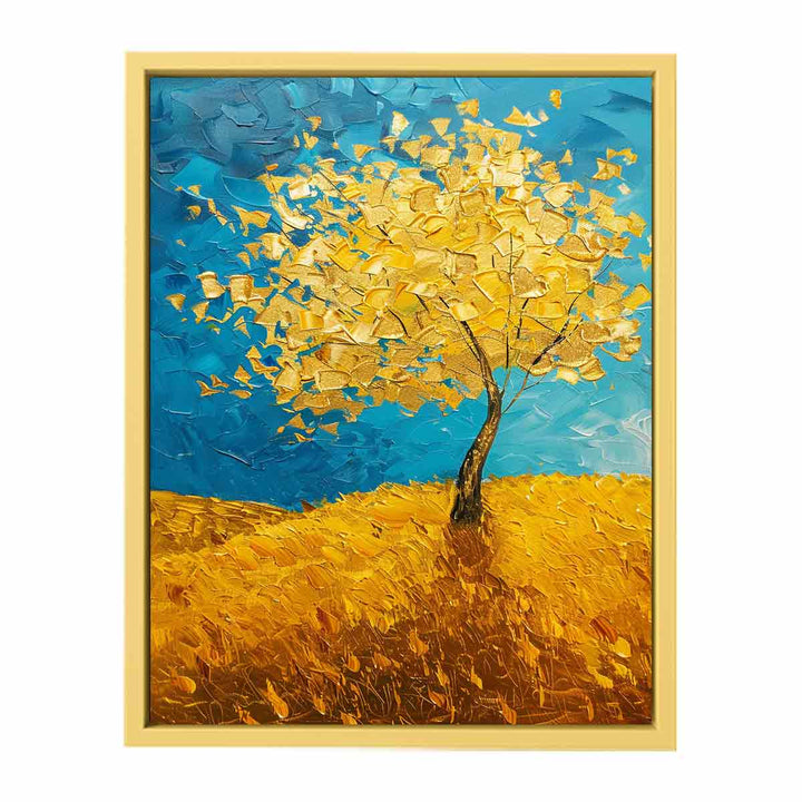 Golden Tree Painting  Poster