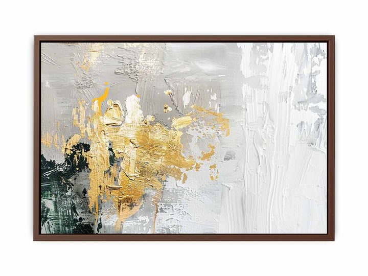 Gold Abstract Art   Art Print