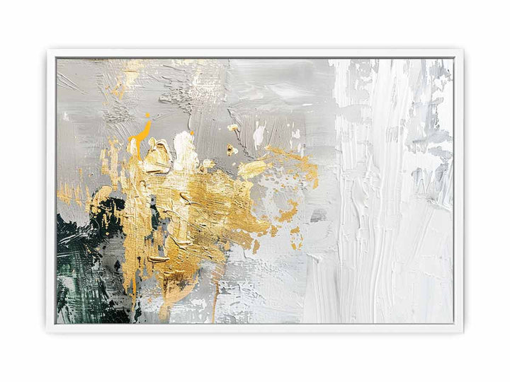 Gold Abstract Art  Canvas Print