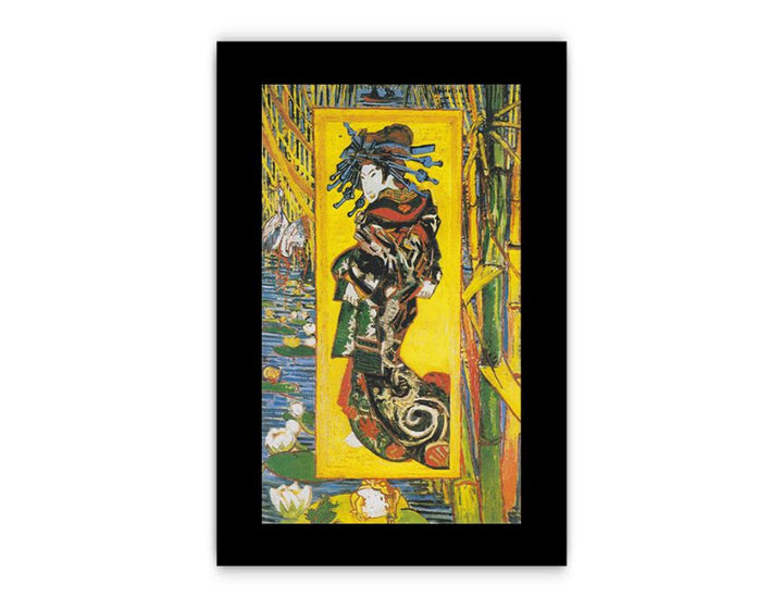 Courtesan After Eisen By Van Gogh Framed Print